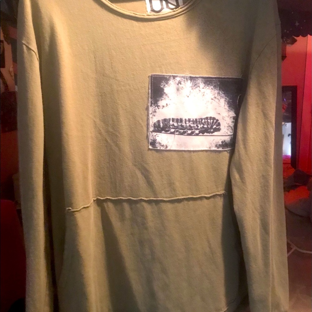 “Loose change” mens small long sleeve shirt